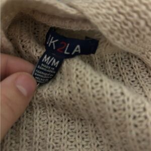 IK2LA Cream Knit Sweater